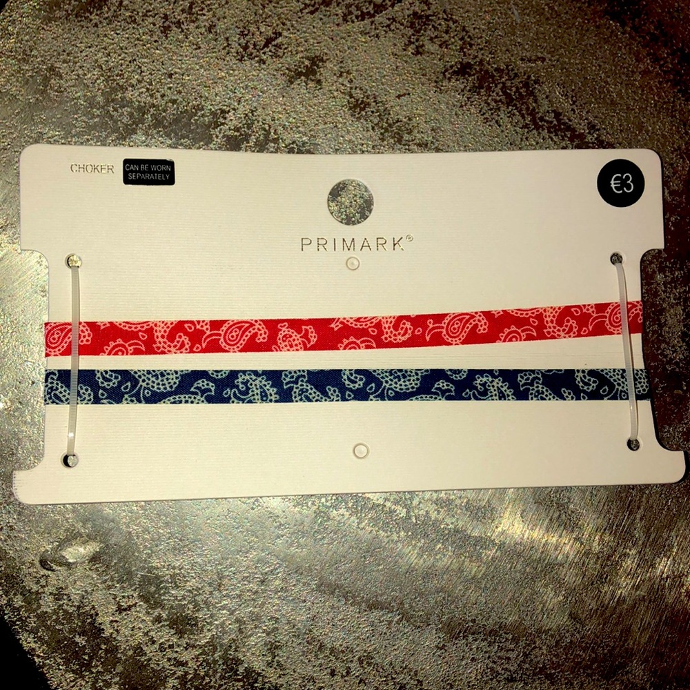 Red & Blue Paisley Chokers